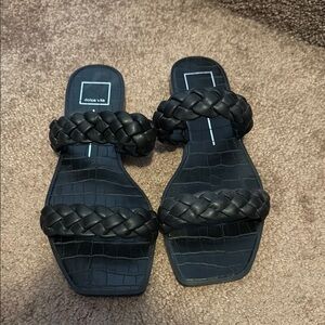 Dolce Vita Black Modern Sandals